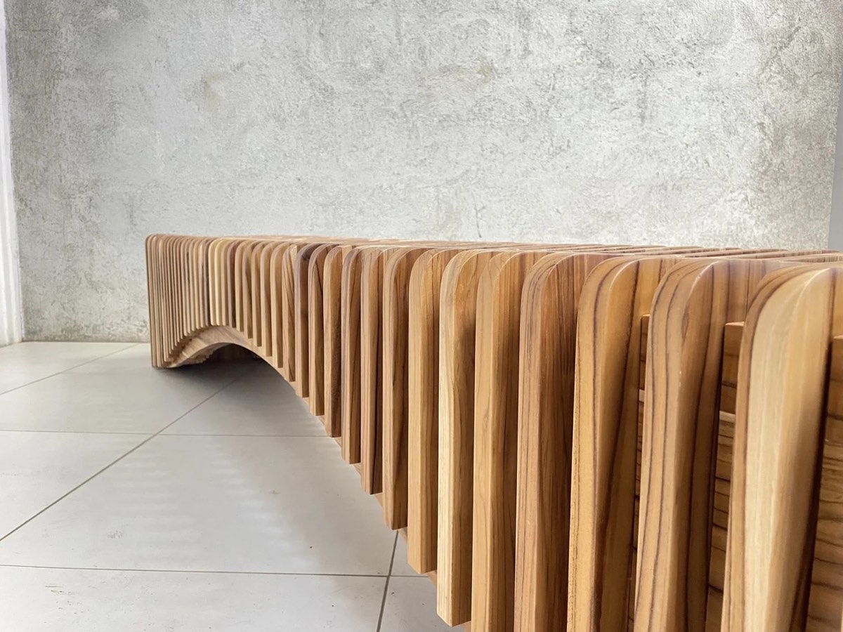 Custom wood bench seating
